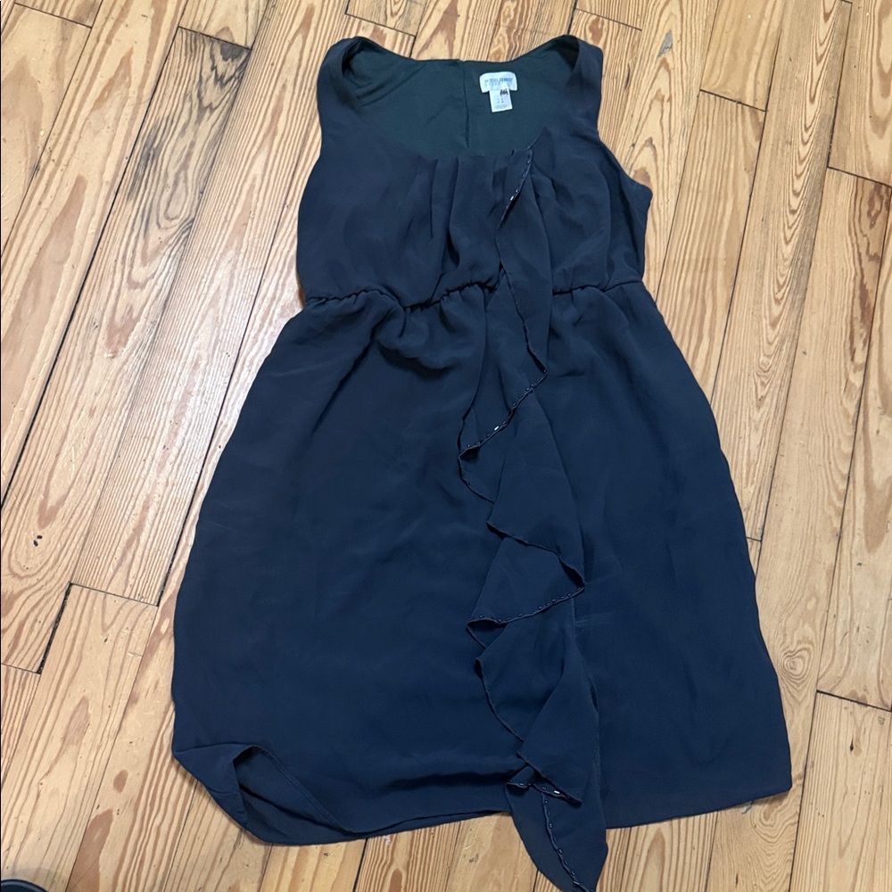 Vintage Motherhood Maternity Dress Gray size medium Elegant Black
